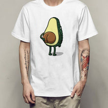 Load image into Gallery viewer, Harajuku Hip Hop Style Men White T-shirt Creative Funny Avocado Ass Graphic Tee Summer Casual Comfortable O-neck Tshirt Men

