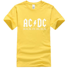 Load image into Gallery viewer, Summer Cotton Short Sleeve Tees AC DC Brand Men T-shirt Metal Rock Band AC/DC Printed T Shirt Male Hip Hop XS-2XL T133
