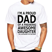 Load image into Gallery viewer, Super dad T Shirts Men Tops Casual Model Father's Day Tshirt Short Sleeve Funny papa Dady Gift T-shirt  Shirt Homme

