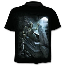 Load image into Gallery viewer, 2020 Summer New Men's T-shirt 3D Skull &amp; Poker Fashion Short-sleeved Tops Street Round Neck T-shirt Unisex Casual T-shirt
