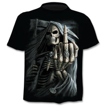 Load image into Gallery viewer, 2020 Summer New Men's T-shirt 3D Skull &amp; Poker Fashion Short-sleeved Tops Street Round Neck T-shirt Unisex Casual T-shirt
