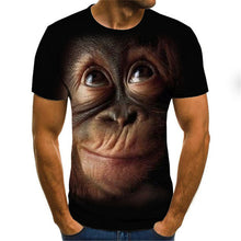 Load image into Gallery viewer, 2020 Summer New Men's T-shirt 3D Skull &amp; Poker Fashion Short-sleeved Tops Street Round Neck T-shirt Unisex Casual T-shirt
