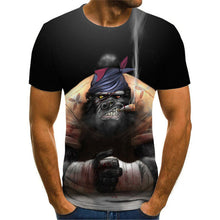Load image into Gallery viewer, 2020 Summer New Men's T-shirt 3D Skull &amp; Poker Fashion Short-sleeved Tops Street Round Neck T-shirt Unisex Casual T-shirt
