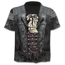 Load image into Gallery viewer, 2020 Summer New Men's T-shirt 3D Skull &amp; Poker Fashion Short-sleeved Tops Street Round Neck T-shirt Unisex Casual T-shirt
