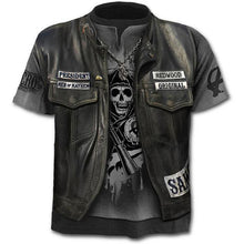 Load image into Gallery viewer, 2020 Summer New Men's T-shirt 3D Skull &amp; Poker Fashion Short-sleeved Tops Street Round Neck T-shirt Unisex Casual T-shirt
